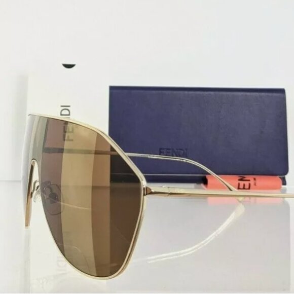 Authentic Fendi Gold Unisex Sunglasses - Picture 4 of 6